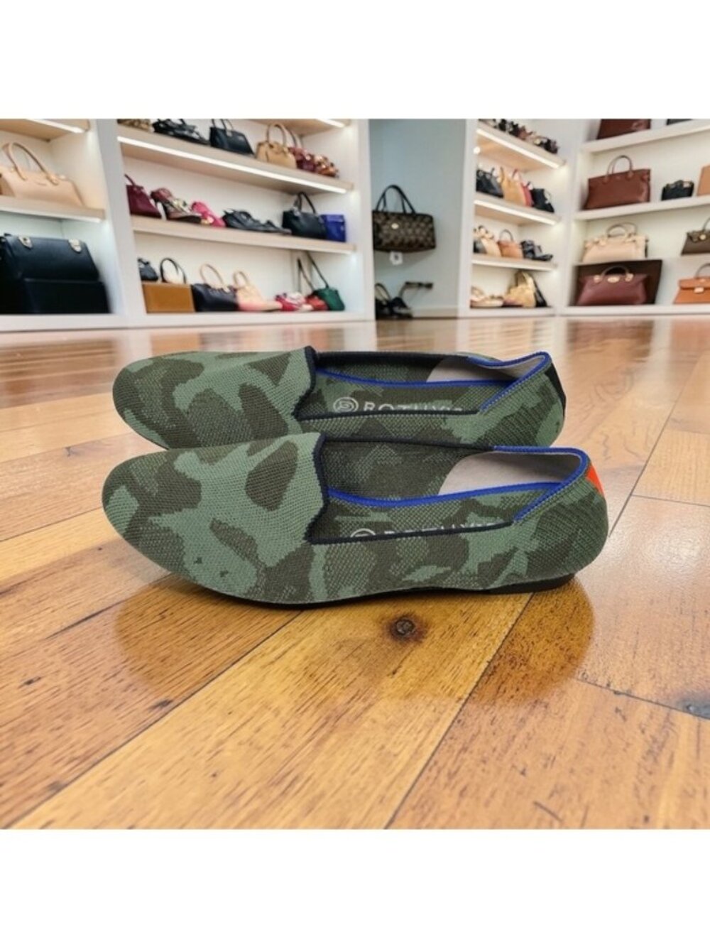 Rothy's Women's Olive Camouflage Loafers 9